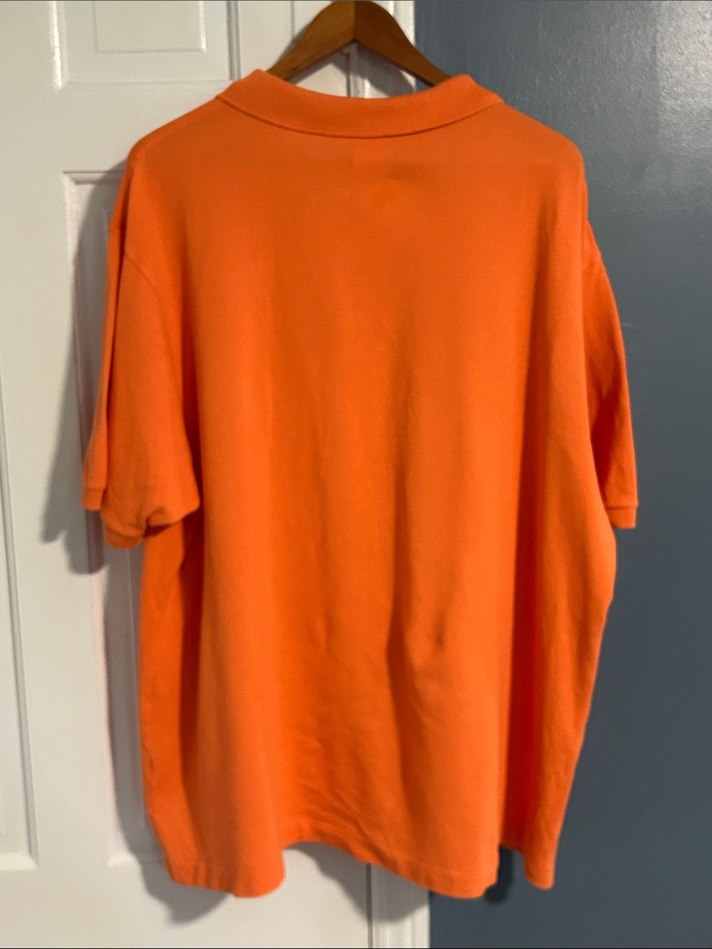 Lacoste Orange Pique Polo with Crocodile Logo - Picture 6 of 6